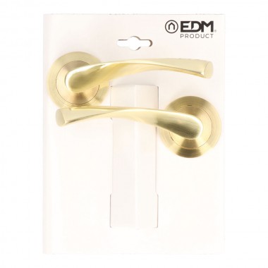 Blister juego roseta 707 laton satinado edm