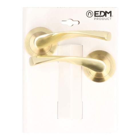 Blister juego roseta 707 laton satinado edm