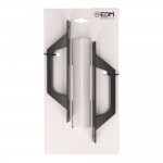 Blister de asas placa recta 6804 aluminio negro edm