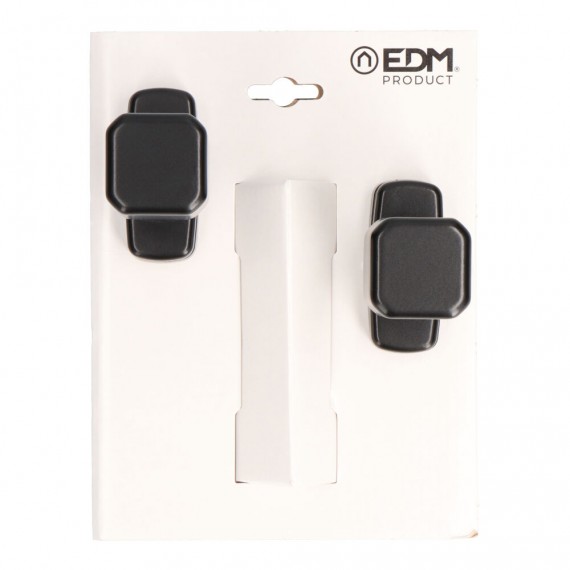 Blister pomo recuperable 6807 aluminio negro edm
