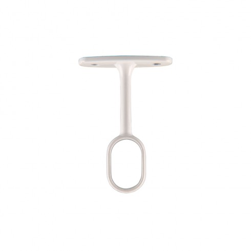 Soporte armario central ovalado blanco (1 ud) cintacor - storplanet
