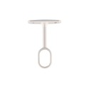 Soporte armario central ovalado blanco (1 ud) cintacor - storplanet