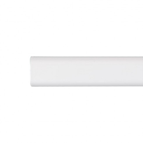 Barra armario ovalada metal blanco 100cm cintacor - storplanet