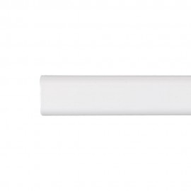 Barra armario ovalada metal blanco 100cm cintacor - storplanet