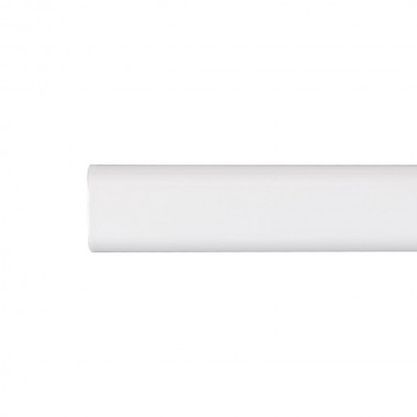 Barra armario ovalada metal blanco 100cm cintacor - storplanet
