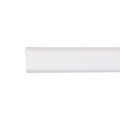 Barra armario ovalada metal blanco 150cm cintacor - storplanet