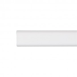 Barra armario ovalada metal blanco 150cm cintacor - storplanet