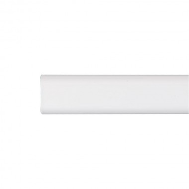 Barra armario ovalada metal blanco 150cm cintacor - storplanet