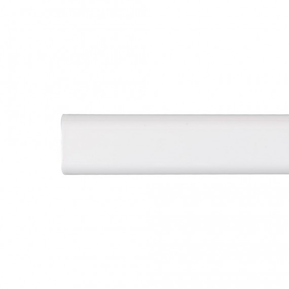 Barra armario ovalada metal blanco 200cm cintacor - storplanet