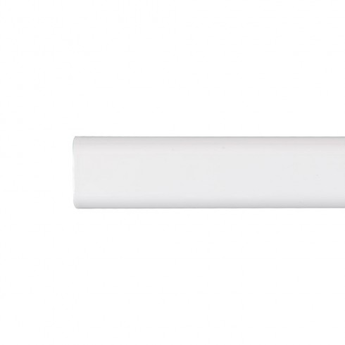 Barra armario ovalada metal blanco 200cm cintacor - storplanet