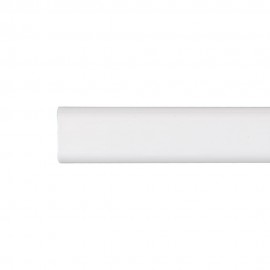 Barra armario ovalada metal blanco 200cm cintacor - storplanet