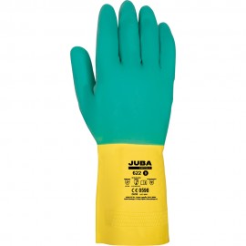 Guante de trabajo bicolor latex talla 8