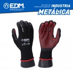 Guante industria metalúrgica nylon/lycra recubierto de nitrilo talla 10 edm