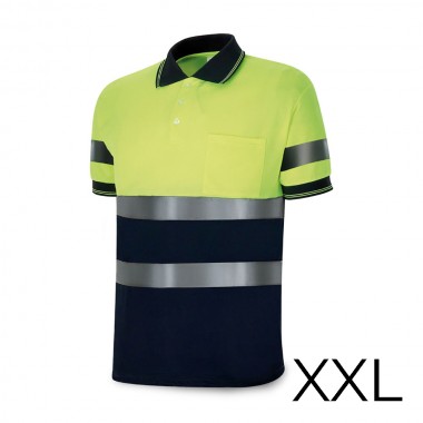 Polo alta visibilidad bicolor manga corta. tejido poliester 160g. transpirable talla xxl 1288pavxmcyfa/xxl marca