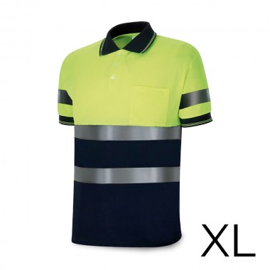 Polo alta visibilidad bicolor manga corta. tejido poliester 160g. transpirable talla xl 1288pavxmcyfa/xl marca
