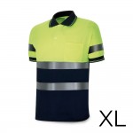 Polo alta visibilidad bicolor manga corta. tejido poliester 160g. transpirable talla xl 1288pavxmcyfa/xl marca
