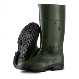 Bota de agua con seguridad s5 src color verde y negro talla 44
