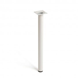 Pata cilíndrica de acero en color blanco mod.401g. medidas ø3x40cm 2-401g.400.01 rei