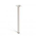 Pata cilíndrica de acero en color blanco mod.401g. medidas ø3x40cm 2-401g.400.01 rei