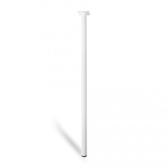 Pata cilíndrica de acero en color blanco mod.401g. medidas ø3x80cm 2-401g.800.01 rei