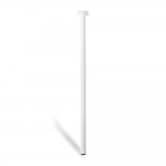 Pata cilíndrica de acero en color blanco mod.401g. medidas ø3x80cm 2-401g.800.01 rei