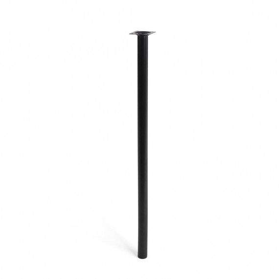 Pata cilíndrica de acero en color negro mod. 401g. dimensiones ø3x70cm 2-401g.700.03 rei
