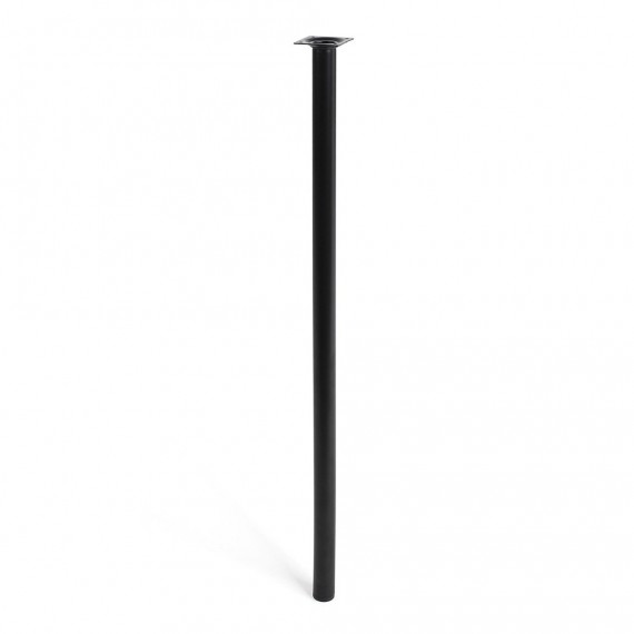 Pata cilíndrica de acero en color negro mod. 401g. dimensiones ø3x80cm 2-401g.800.03 rei