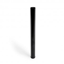Pata regulable cilíndrica de acero en color negro mod.406g. altura 71cm rei