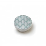 Blister con 4 pomos redondos para mueble fabricado en madera acabado gris mod. e225 ø38mm rei