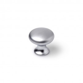 Blister con 4 pomos redondos para mueble fabricado en zamak acabado cromo mate mod. 760 ø25mm rei