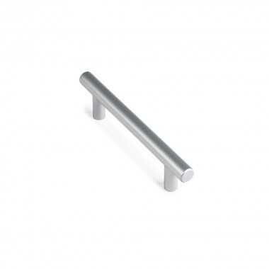 Blister con 4 tiradores de mueble tipo asa fabricado en acero inoxidable acabado aluminio mod. 891h entrepuntos 96mm rei