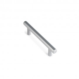 Blister con 4 tiradores de mueble tipo asa fabricado en acero inoxidable acabado aluminio mod. 891h entrepuntos 96mm rei