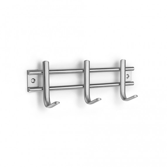 Colgador acero inoxidable 3 ganchos 3716-1-00 (blister) inofix