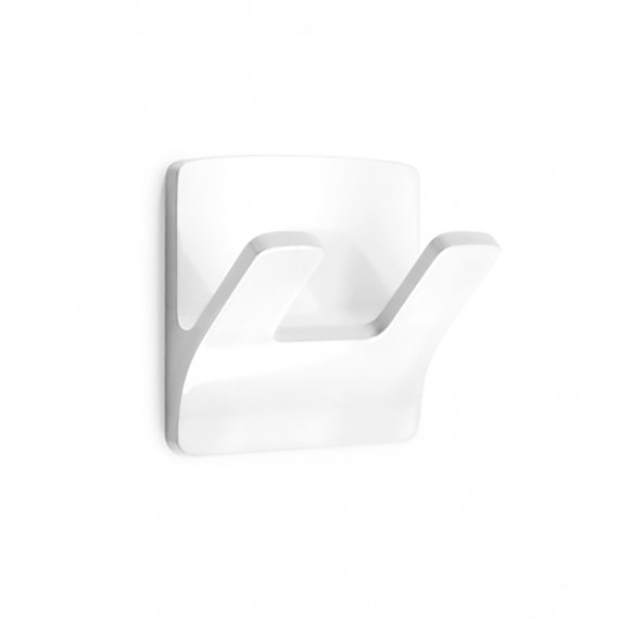 Colgador resistente al agua modelo rama doble blanco 2192-2-000 (blister) inofix