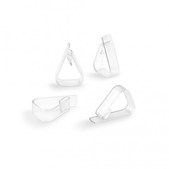Pinza sujeta mantel transparente 1190-0-000 (blister 4 unid.) inofix