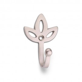 Colgador de laton modelo tulipan niquel satinado (blister)