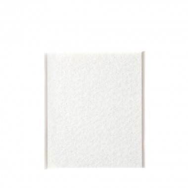 Pack 1 fieltro blanco sintetico adhesivo 100x85mm plasfix inofix