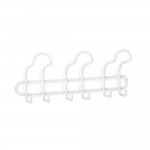 Colgador acero 3 ganchos triples blanco mate 3719-2 inofix