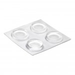 Gota autoadhesiva protectora ø19x4mm (blister 4 unid.) inofixcolgador sobrepuerta blanco blister inofix