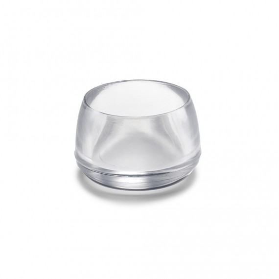 Contera redonda exterior transparente ø18mm (blister 8 unid.) inofix