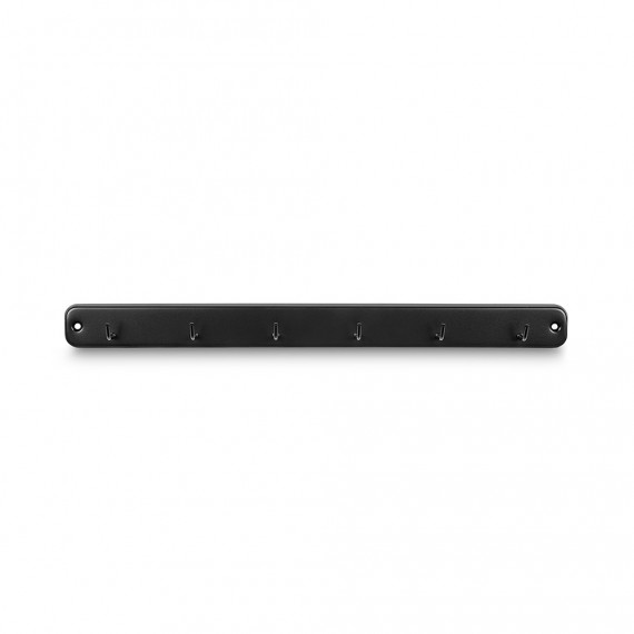Colgador cocina 6 ganchos negro mate 3086-3 inofix