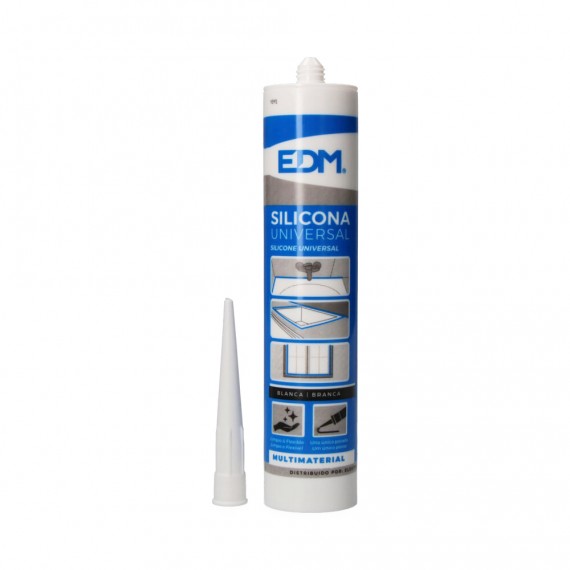 Silicona universal blanca edm acida antimoho 280ml