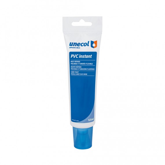 Pvc instant, tubo de plástico 125ml a2575 unecol