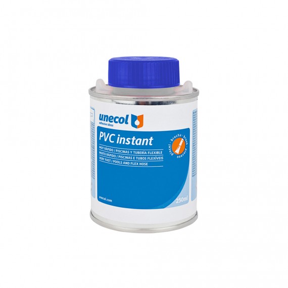 Pvc instant, bote metálico 250ml con pincel a2011 unecol