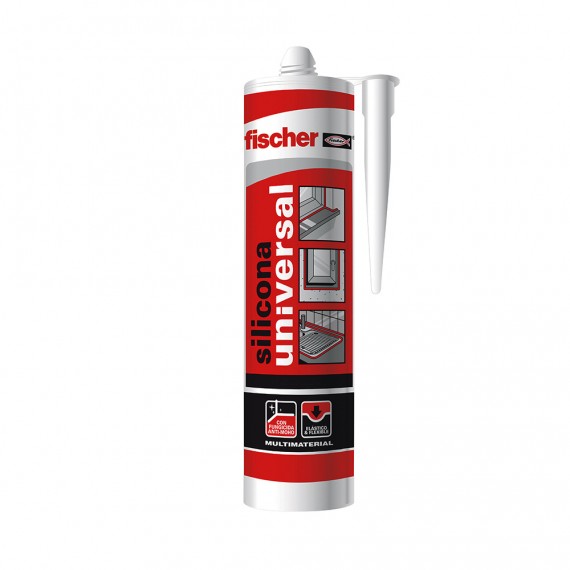 Silicona universal blanco f98647 fischer 280ml