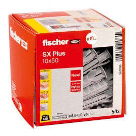 Taco sx plus ø10 x 50 mm, caja 50 uds