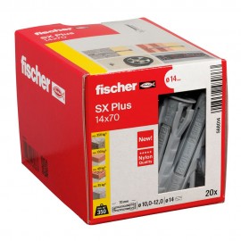 Taco sx plus ø14 x 70 mm, caja 20 uds