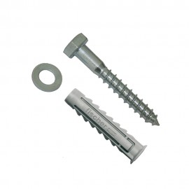 Tacos wl ø10 x 80 mm + tornillos ø10 x 80 mm, blister 2 uds