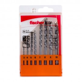 Brocas percusión, juego 8 piezas s ø3,00 /4,00 / 5,00 / 6,00 / 7,00 / 8,00 / 9,00 / 10,00 mm