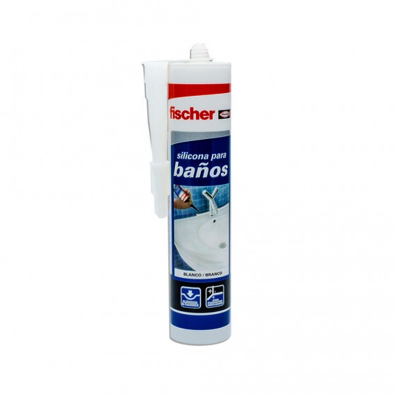 Silicona sanitarios blanca 300ml 20818 fischer